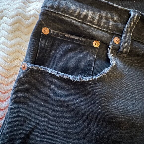 Abercrombie & Fitch Curve Love Ankle Straight High Rise Jeans - Size 16/33 Short - Picture 9 of 12